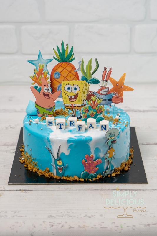 2022-06-05-Torturi-DSC03677-albastru-glazura-spongebob-vafa