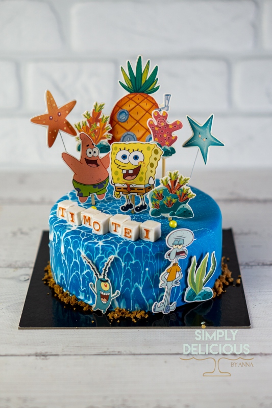 2022-07-31-Torturi-DSC04709-albastru-glazura-spider-spongebob-vafa